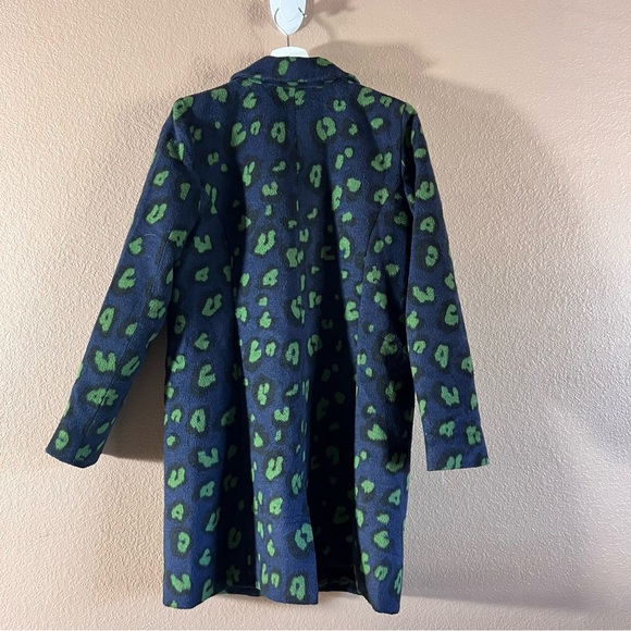 ModCloth City Savvy Leopard Print Knee High Coat Size Small - Picture 6 of 11